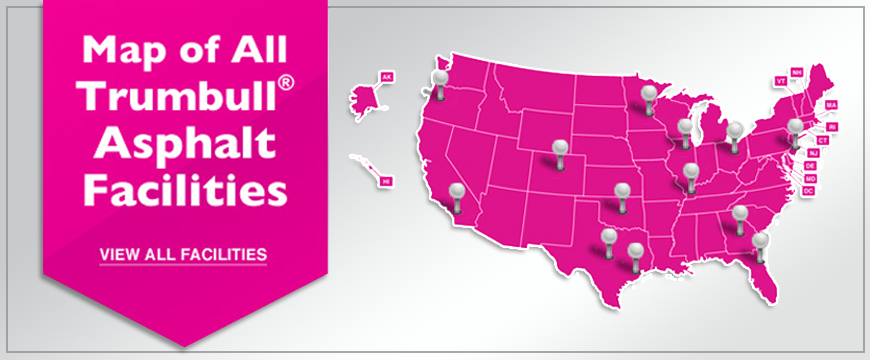 Trumbull Aspahlt facilities map